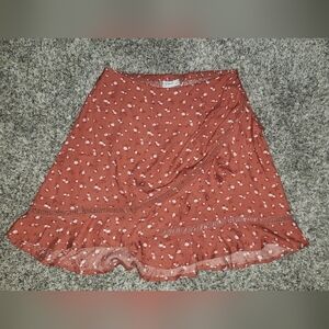 Arizona Jean Company| Floral Ruffled A-Line Mini Skirt